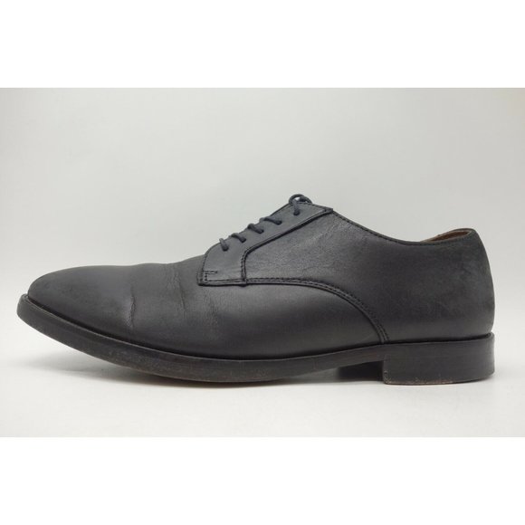 Polo Ralph Lauren Domenick Black Leather Lace Up Oxfords Shoes Men\'s 8.5 D main image 4